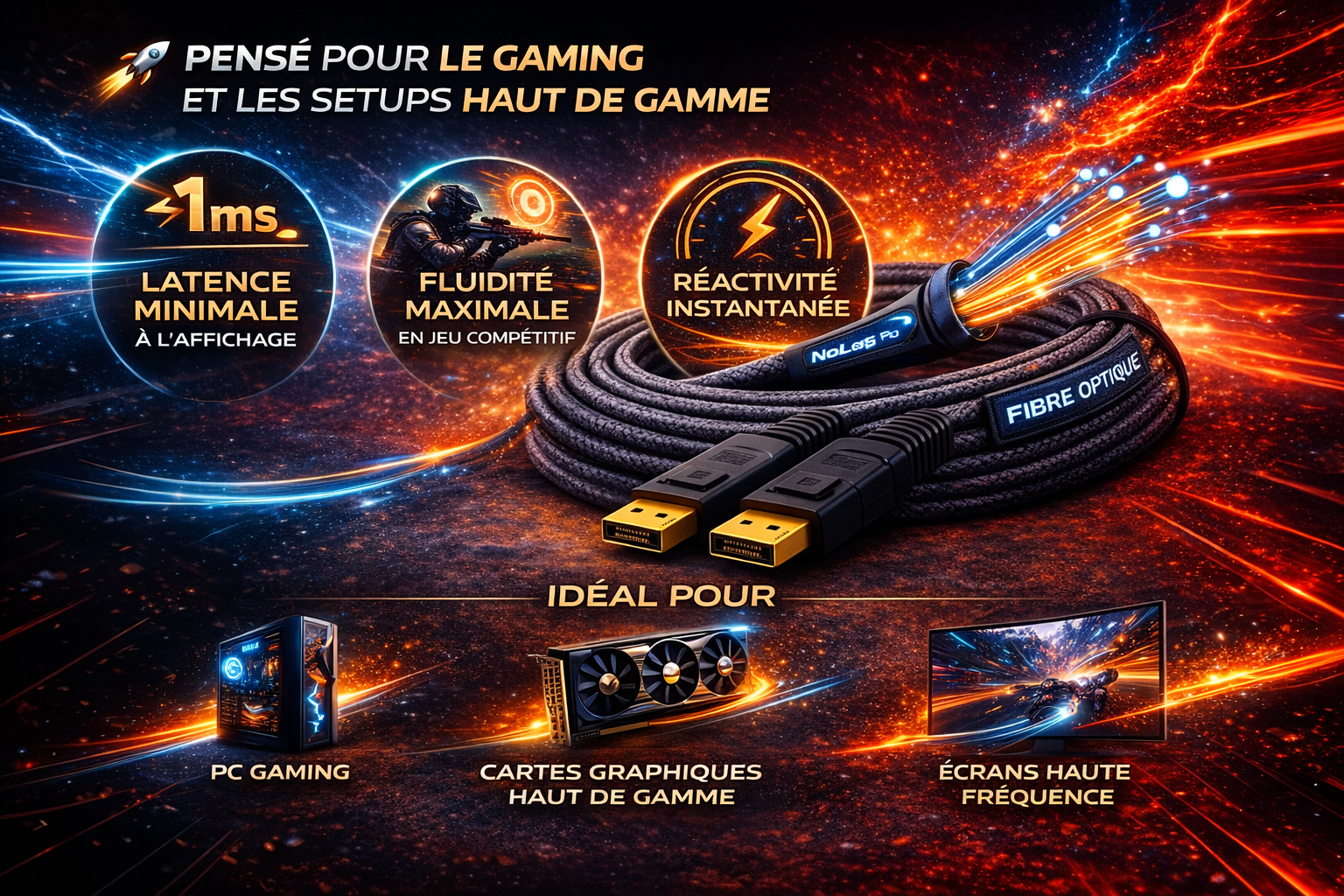 DisplayPort 1.4 NoLag Pro – Avantage compétitif