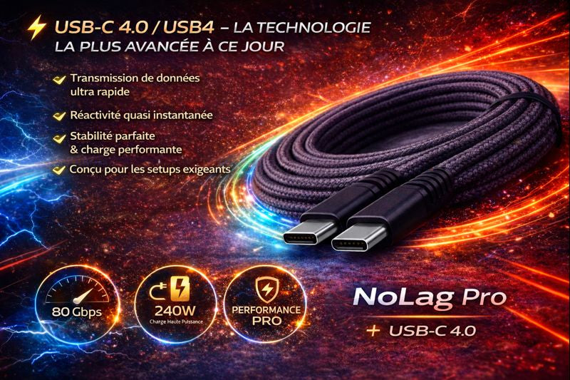 USB-C 4.0 NoLag Pro – Instantané
