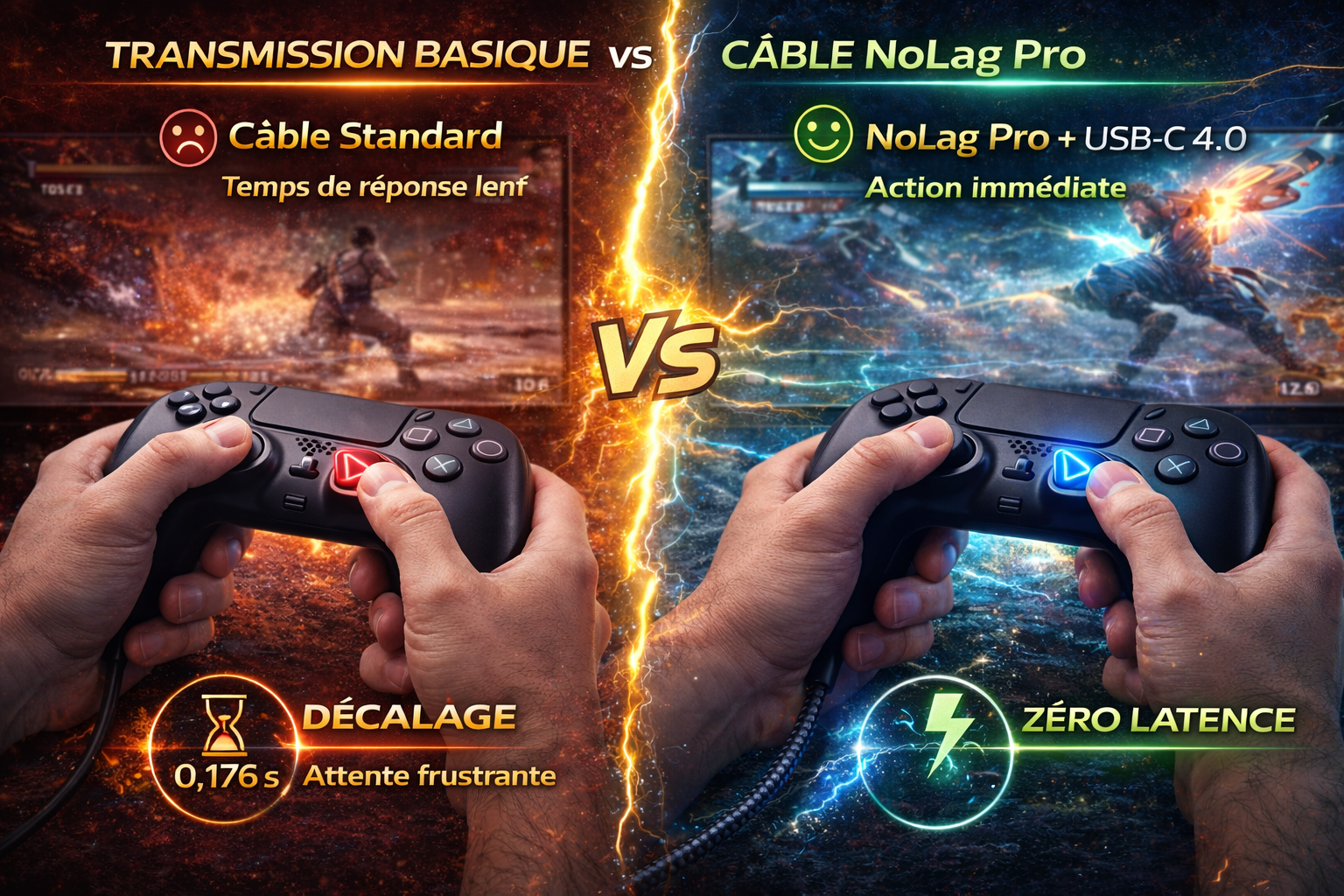 USB-C 4.0 NoLag Pro – Instantané