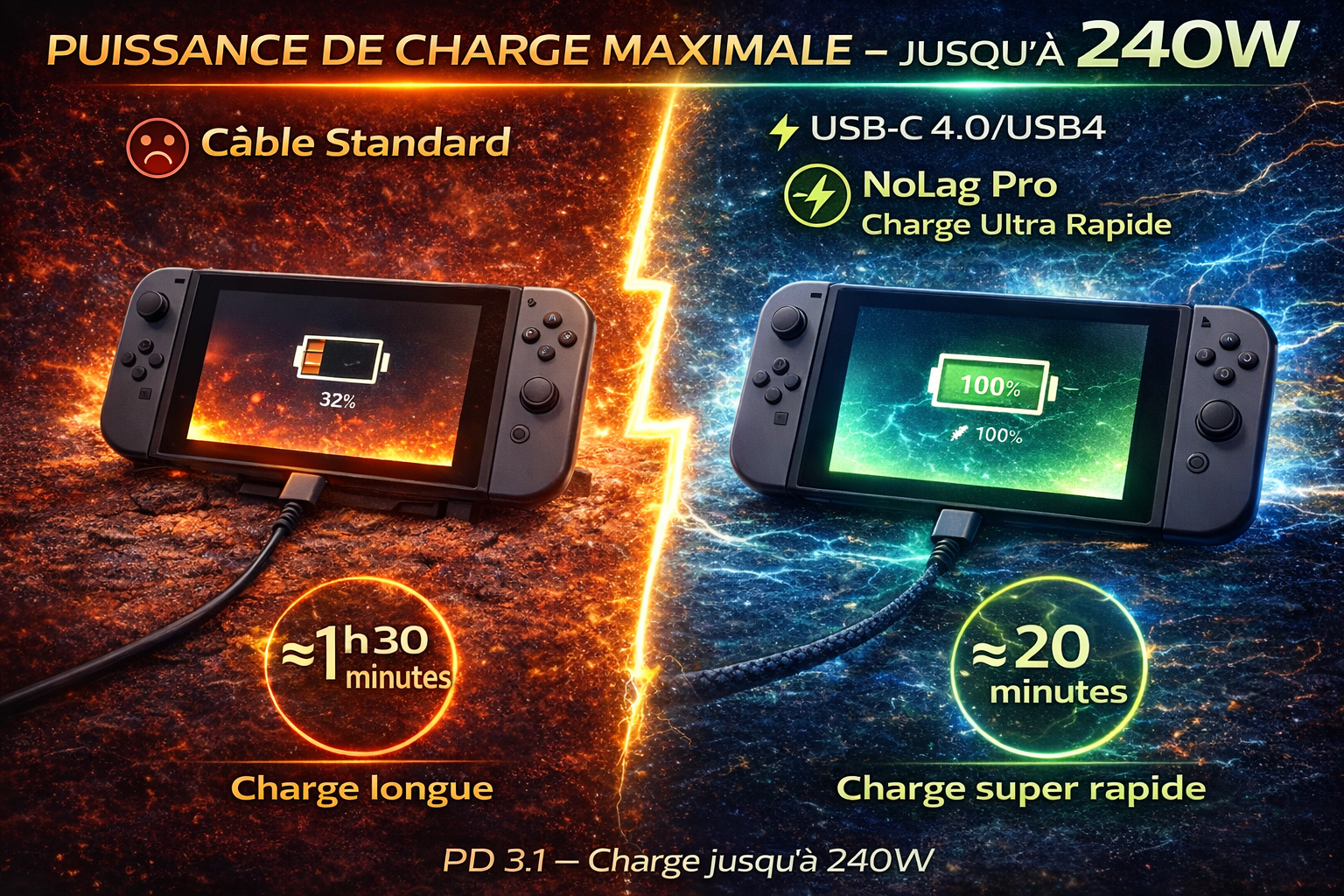 USB-C 4.0 NoLag Pro – Instantané